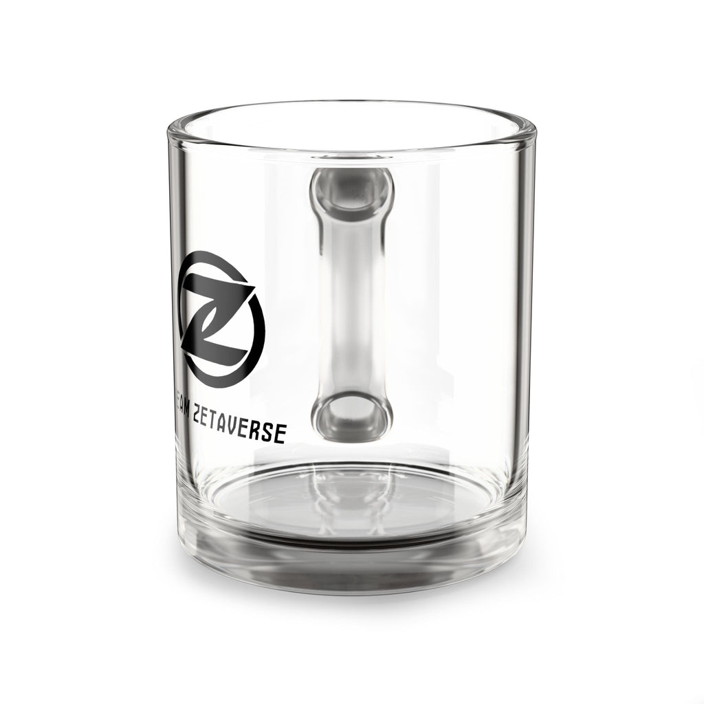 Glass Mug — Team Zetaverse Logo 10oz Clear Coffee Mug