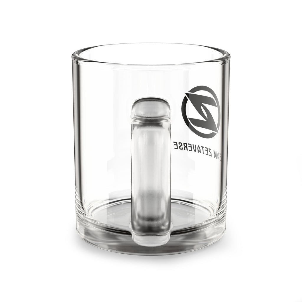 Glass Mug — Team Zetaverse Logo 10oz Clear Coffee Mug