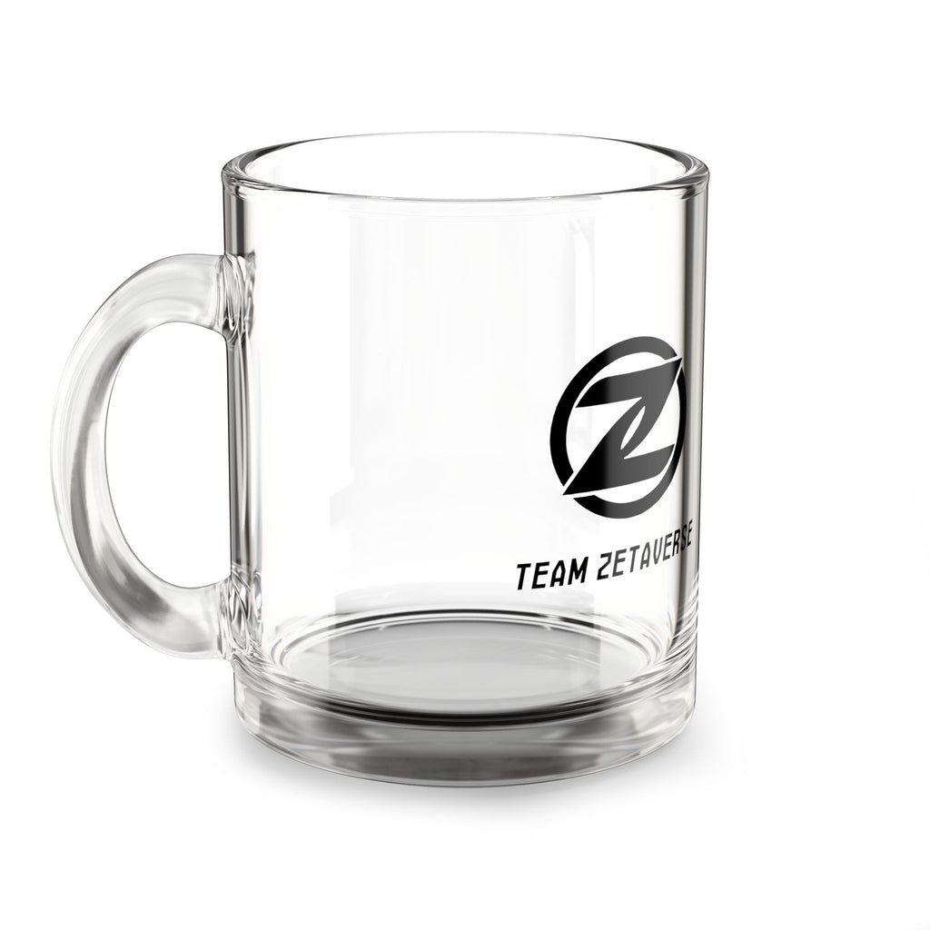 Glass Mug — Team Zetaverse Logo 10oz Clear Coffee Mug
