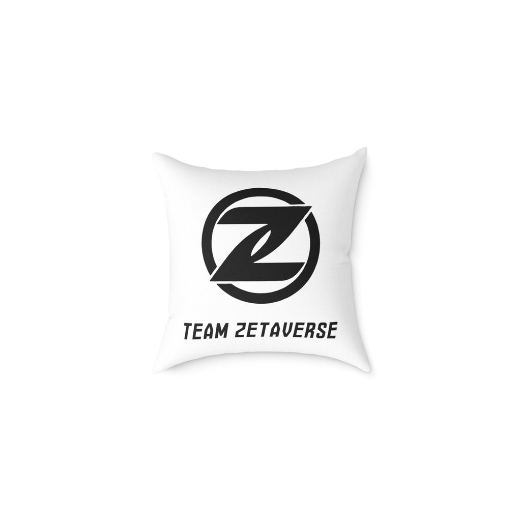 Zetaverse Logo Square Throw Pillow – Team Zetaverse Branded Accent Cushion
